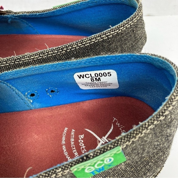 Twisted X EcoTWX Woven Multicolor Aztec Print Slip On Loafers Lightweight Sz 8 - Picture 11 of 15